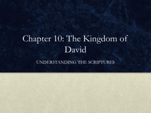 Chapter 10: The Kingdom of David