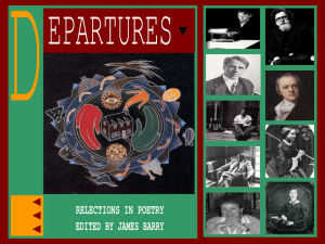 Departures - Authors & Poems PowerPoint