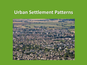 Urban Settlement Patterns