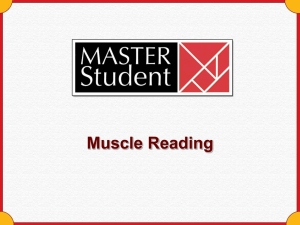 Muscle Reading - Cengage Learning