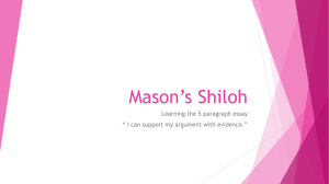 Mason's Shiloh - Anderson County Schools