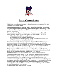 Soccer Communication