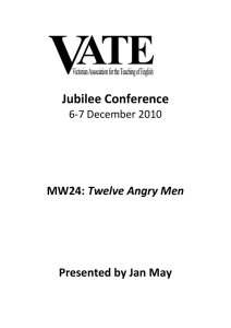 Handout Twelve Angry Men VATE Conference 2010