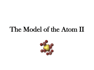 The Model of the Atom