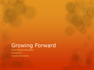 Growing Forward Powerpoint Presentation