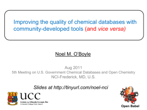 Improving the quality of chemical databases with