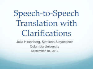 Speech-to-Speech Translation with Clarifications