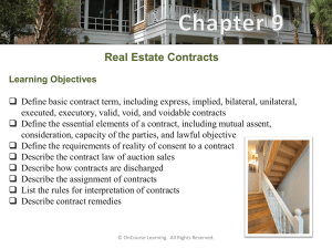 North Carolina Real Estate - PowerPoint - Ch 09