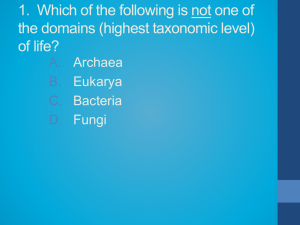 Types of Life - Mercer Island School District