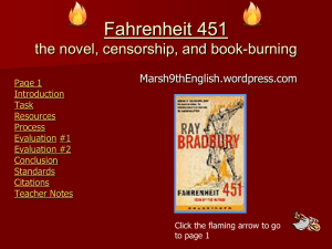 Fahrenheit 451 Censorship