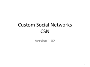 Custom Social Networks