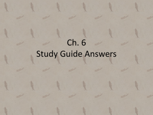 Ch. 6 Study Guide Answers