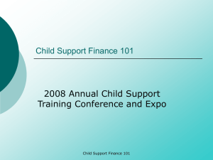 Child Support Finance 101