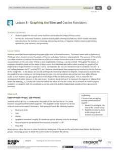 Lesson 8: Graphing the Sine and Cosine Functions