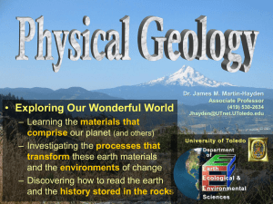 Physical Geology - Department of Environmental Sciences