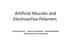 Artificial Mucsles and Electroactive Polymers