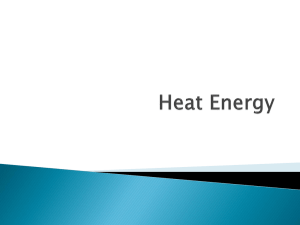 Heat Energy - Chemistry