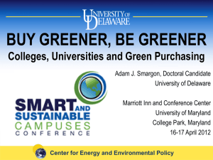 Center for Energy and Environmental Policy