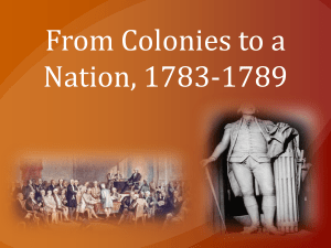 From Colonies to a Nation