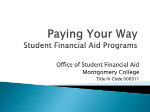 Student Financial Aid - Montgomery County Public Schools