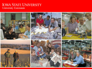 2007 Presentation - Iowa State University Extension and Outreach