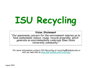 ISU Recycling - Iowa State University