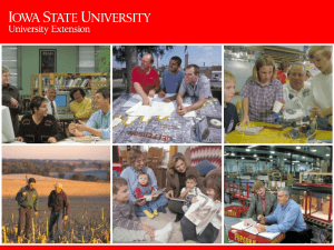 2006 Presentation - Iowa State University Extension and Outreach