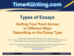 Types of Essays