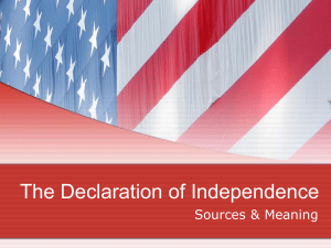 The Declaration of Independence