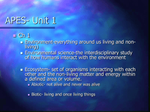Ch 1 powerpoint - Mrs. McGinnis Science Classes