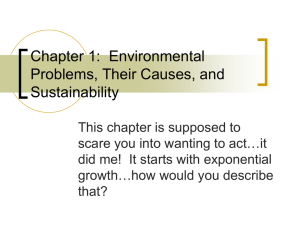 Chapter 1: Environmental Problems, Their