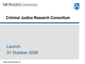 Forensic Psychiatry - Monash University Criminal Justice Research