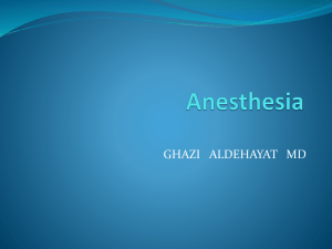 General Anesthesia