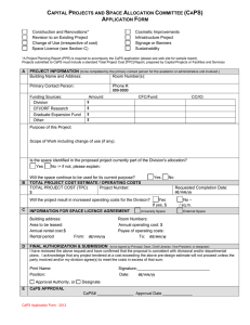 CaPS application form