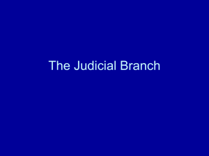 The Judicial Branch - University of San Diego Home Pages