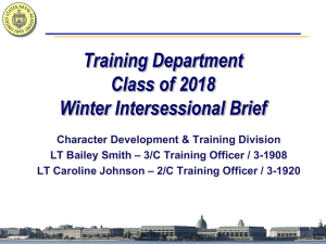 3/C Intersessional Brief - United States Naval Academy