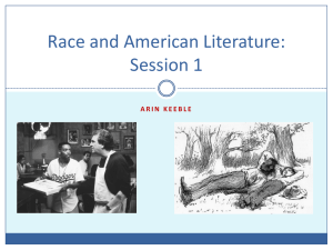 Race and American Literature: Session