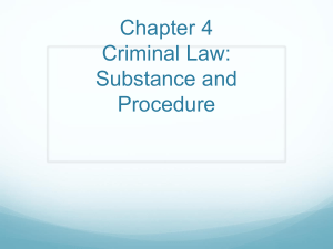 Chapter 4 Criminal Law: Substance and