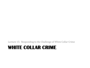 white collar crime - National Paralegal College