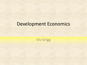 Development Economics - Urban Leadership Foundation