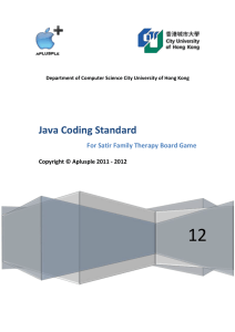 Java Coding Standard