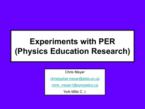 My Experiments with PER