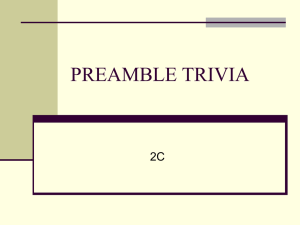 preamble trivia