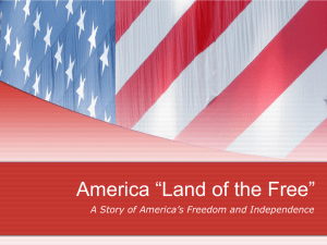 America Land of the Free PowerPoint