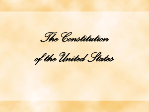 Unit III - The Constitution PowerPoint