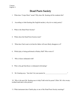 Dead Poets Society Study Guide Questions Keendesert