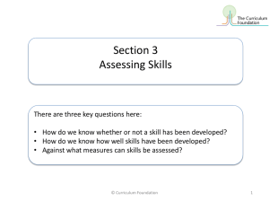 Assessing Skills 1 - National Union of Teachers