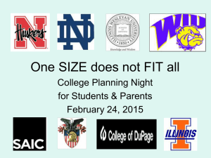 College Planning Night - Naperville Community Unit School District