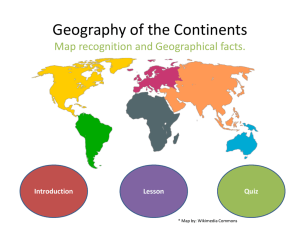 Geography of the Continents