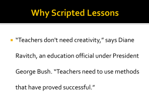 Why Scripted Instruction
